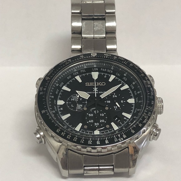 Seiko Accessories Seiko Prospex Radio Sync Solar Ssg03 Watch Poshmark